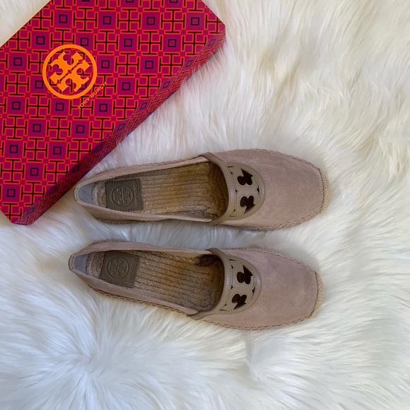 Tory Burch Fumo Suede Sidney Espadrille Flats - Picture 5 of 8